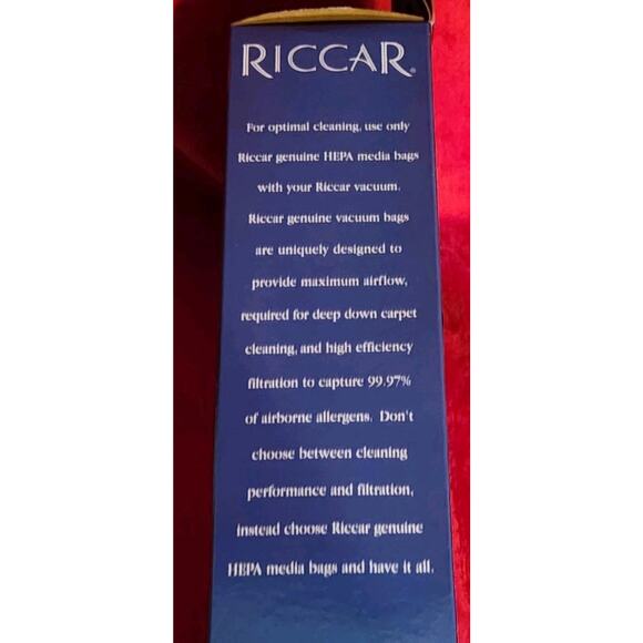 (6) Riccar RLH-6 HEPA Vacuum Bags for SupraLite NWT - Picture 6 of 8